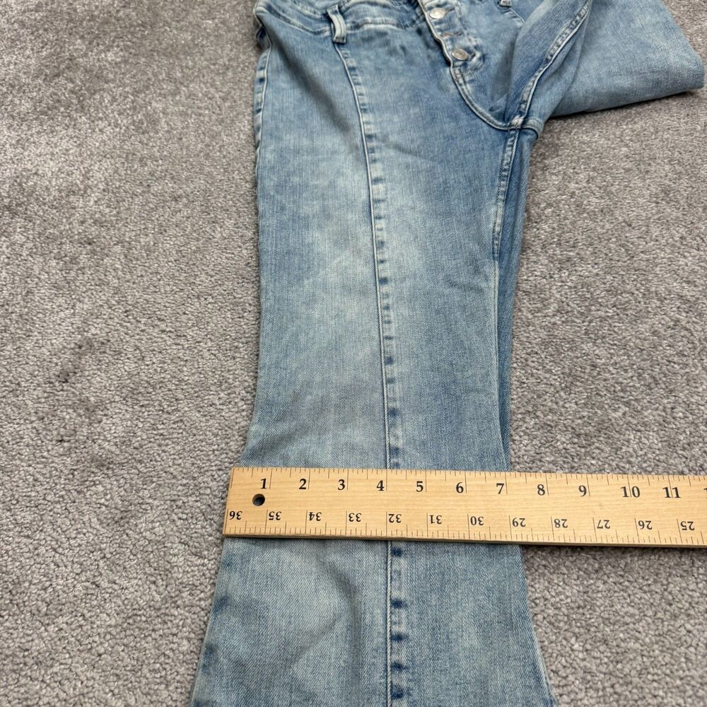 Free People We The Free Jayde Flared Button Fly Denim Jeans Womens 29 High Rise - Picture 14 of 15